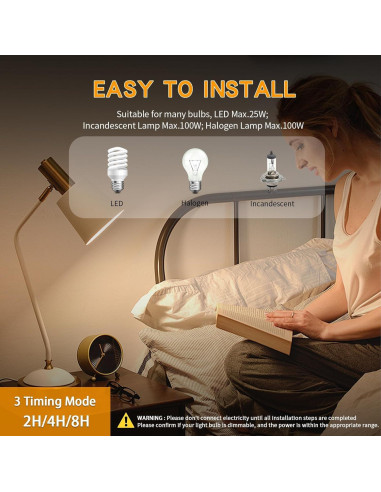 Interruptor de Atenuador Temporizado Chestele 1.8m 100W