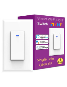 Interruptor de Luz Inteligente YNF Wi-Fi 2.4GHz con Control por Voz
