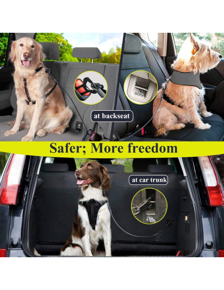 Cinturón de Seguridad para Perros VIVAGLORY 84.92 cm Negro