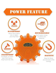 Luces de Emergencia LED Recargables USB AUHKIO 3PACK 2