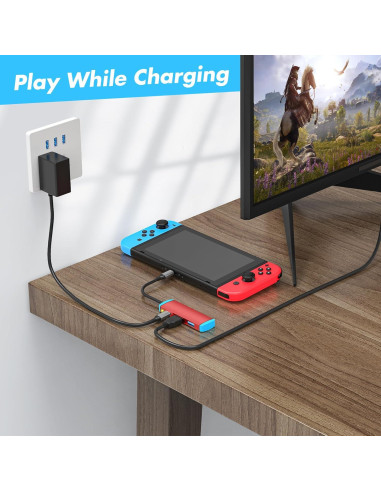 Adaptador USB C a HDMI 4K RuntoGOL para Switch y Steam Deck