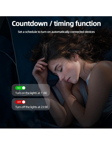 Interruptor Relé Inteligente VIPMOON WiFi 16A Control por Voz
