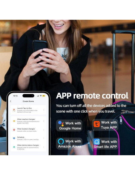 Interruptor Relé Inteligente VIPMOON WiFi 16A Control por Voz Interruptor Relé Inteligente VIPMOON WiFi 16A Control por Voz