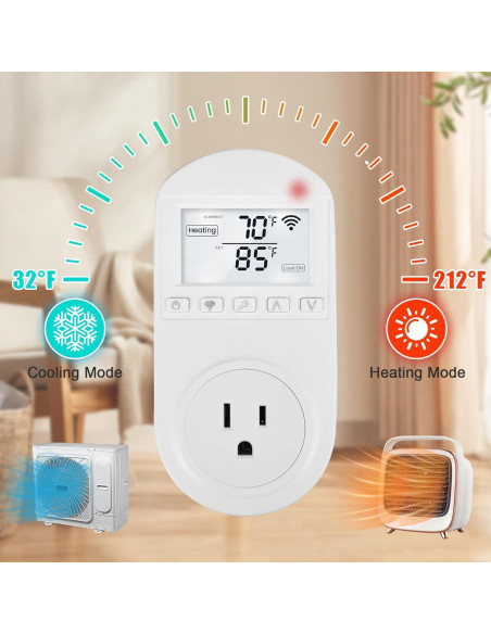 Termostato Enchufable WiFi Briidea BR-135 Control Temperatura