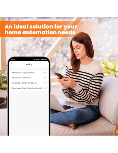 Termostato Enchufable WiFi Briidea BR-135 Control Temperatura