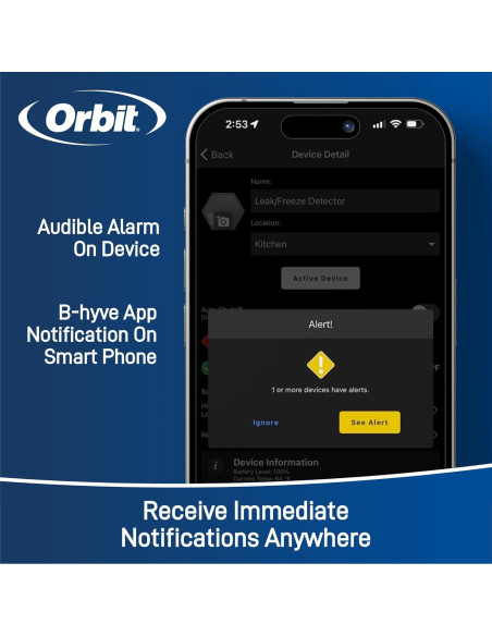 Sensor de Inundación Inteligente Orbit B-hyve 5-Pack WiFi