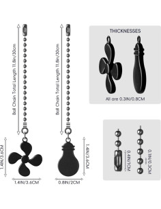 Extensores de Cadena de Tirar para Ventilador SHIFANQI 30.48cm 2