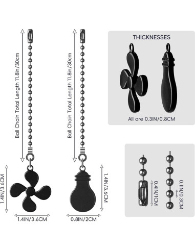 Extensores de Cadena de Tirar para Ventilador SHIFANQI 30.48cm