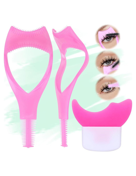 Escudo de Máscara 3 en 1 JIMIRE para Pestañas - Rosa