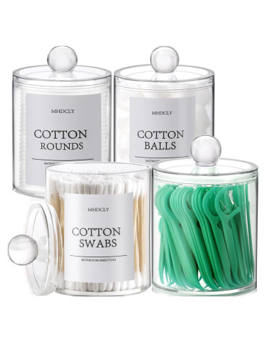 Juego de Organizadores de Baño MHDCLY - 4 Accesorios Transparentes