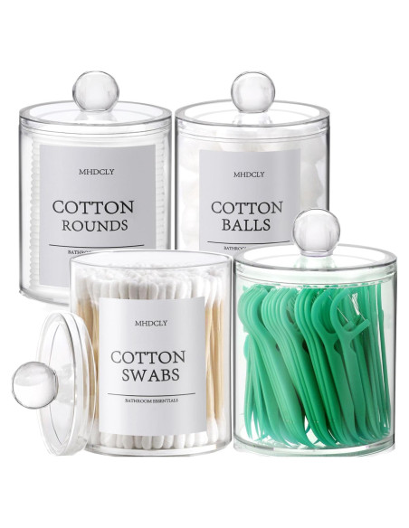 Juego de Organizadores de Baño MHDCLY - 4 Accesorios Transparentes Juego de Organizadores de Baño MHDCLY - 4 Accesorios Transparentes