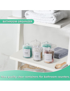 Juego de Organizadores de Baño MHDCLY - 4 Accesorios Transparentes 2
