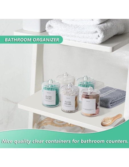 Juego de Organizadores de Baño MHDCLY - 4 Accesorios Transparentes Juego de Organizadores de Baño MHDCLY - 4 Accesorios Transparentes