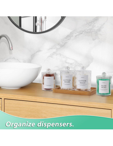 Juego de Organizadores de Baño MHDCLY - 4 Accesorios Transparentes