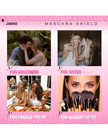 Escudo de Máscara 3 en 1 JIMIRE para Pestañas - Rosa