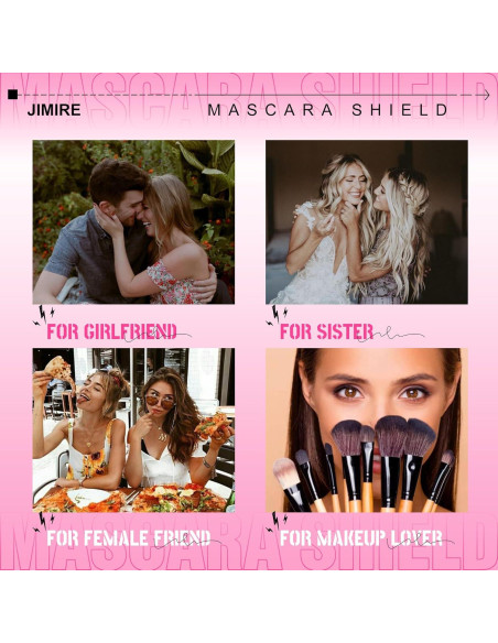 Escudo de Máscara 3 en 1 JIMIRE para Pestañas - Rosa