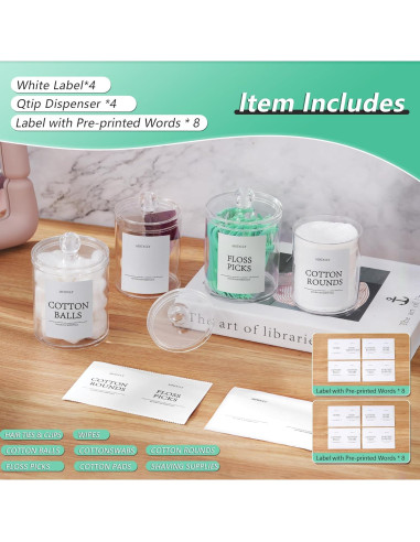 Juego de Organizadores de Baño MHDCLY - 4 Accesorios Transparentes