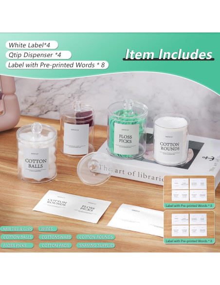 Juego de Organizadores de Baño MHDCLY - 4 Accesorios Transparentes Juego de Organizadores de Baño MHDCLY - 4 Accesorios Transparentes