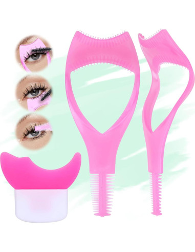 Escudo de Máscara 3 en 1 JIMIRE para Pestañas - Rosa