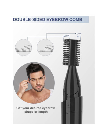 Recortador de Cejas Eléctrico NINGBO BANGSHOU, Indoloro y Portátil