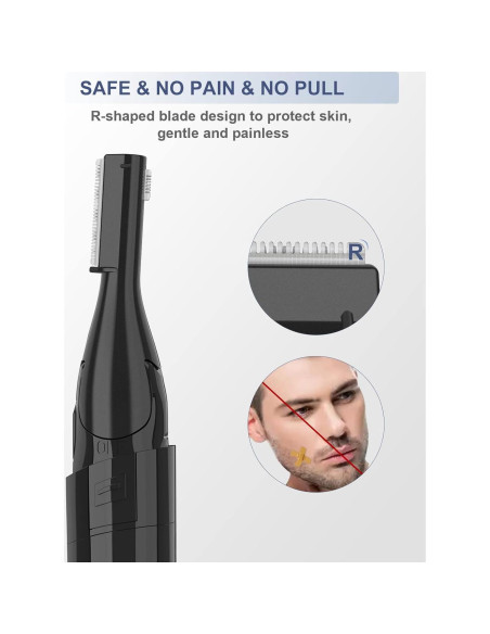 Recortador de Cejas Eléctrico NINGBO BANGSHOU, Indoloro y Portátil