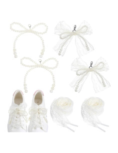 5 Piezas Encantos de Zapatos Tyqour - Perlas y Lazos