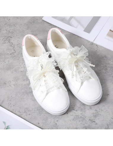 5 Piezas Encantos de Zapatos Tyqour - Perlas y Lazos