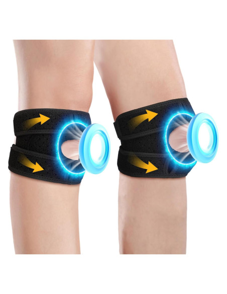 2 Soportes de Rodilla Ajustables Halloscume para Alivio del Dolor