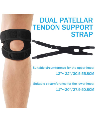 2 Soportes de Rodilla Ajustables Halloscume para Alivio del Dolor