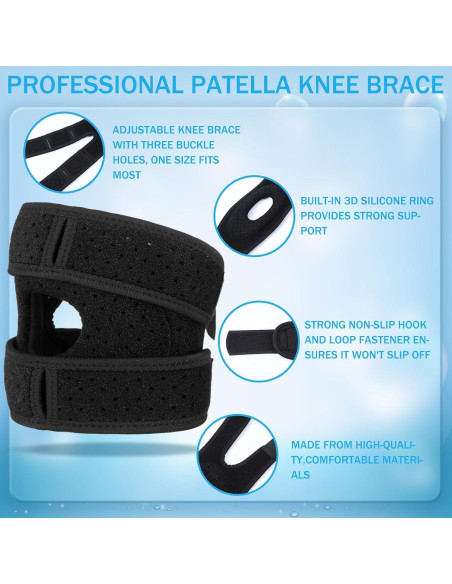 2 Soportes de Rodilla Ajustables Halloscume para Alivio del Dolor