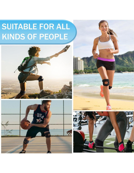 2 Soportes de Rodilla Ajustables Halloscume para Alivio del Dolor