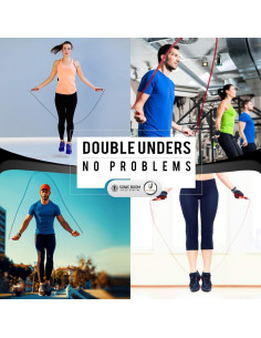 Cuerda de Salto Epitomie Fitness Sonic Boom M2 3.05m Rojo 2