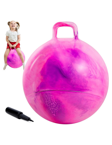 Bola Saltarina 50cm Upper Rider Rosa y Púrpura para Niños 6-12 Años