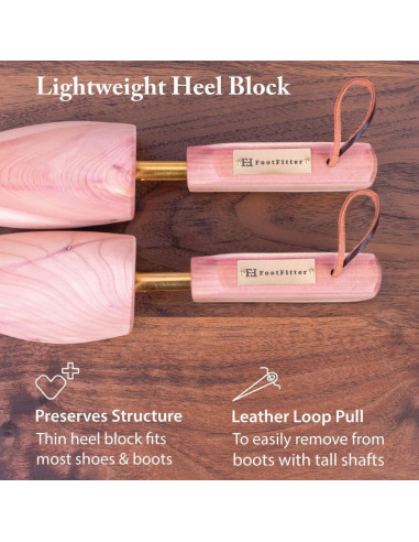 Árbol de Botas de Cedro Occidental FootFitter - Medio 7-9.5