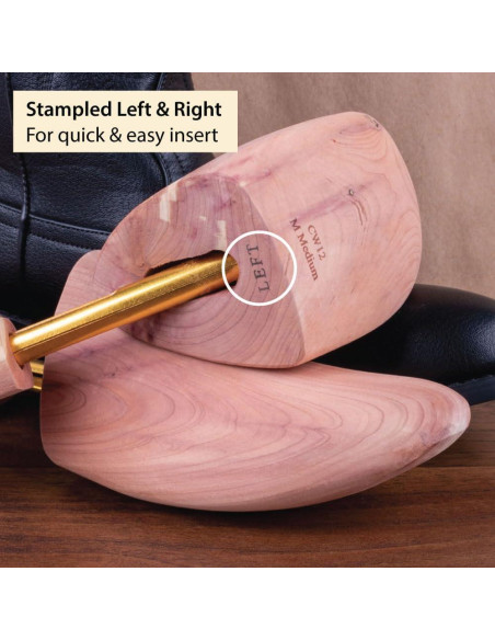 Árbol de Botas de Cedro Occidental FootFitter - Medio 7-9.5