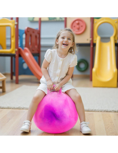 Bola Saltarina 50cm Upper Rider Rosa y Púrpura para Niños 6-12 Años