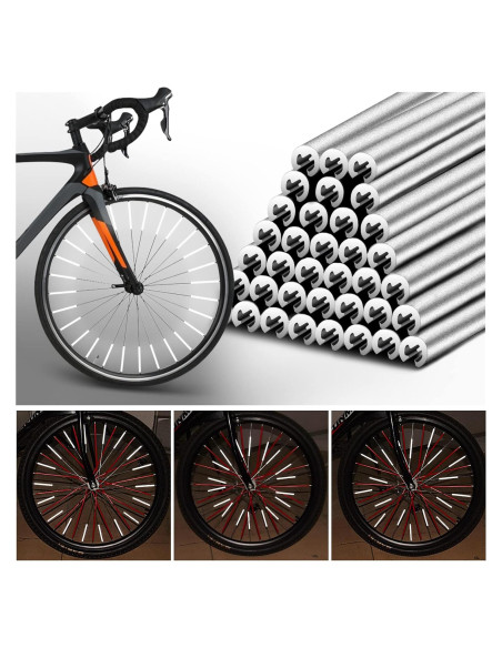 Reflectores de Radios PSLER 72 PCS para Bicicletas y Motocicletas