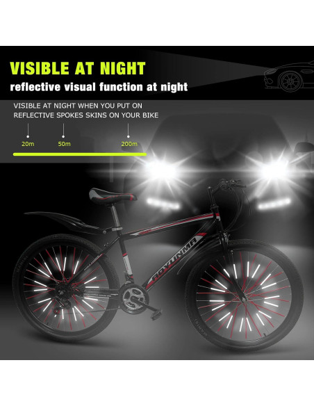 Reflectores de Radios PSLER 72 PCS para Bicicletas y Motocicletas