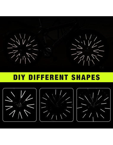 Reflectores de Radios PSLER 72 PCS para Bicicletas y Motocicletas