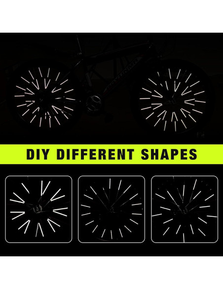 Reflectores de Radios PSLER 72 PCS para Bicicletas y Motocicletas