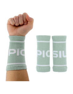 Muñequera de Algodón PICSIL Verde Oscuro - Absorbente y Transpirable