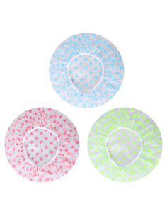 Gorro de Ducha Reutilizable Impermeable Shangling 27cm 3 Piezas