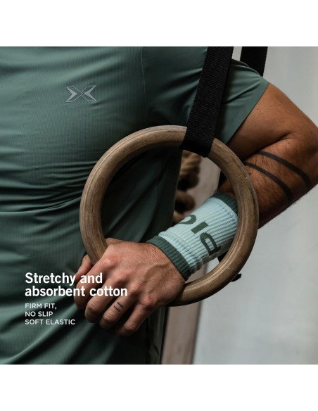 Muñequera de Algodón PICSIL Verde Oscuro - Absorbente y Transpirable