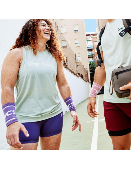 Muñequera de Algodón PICSIL Verde Oscuro - Absorbente y Transpirable