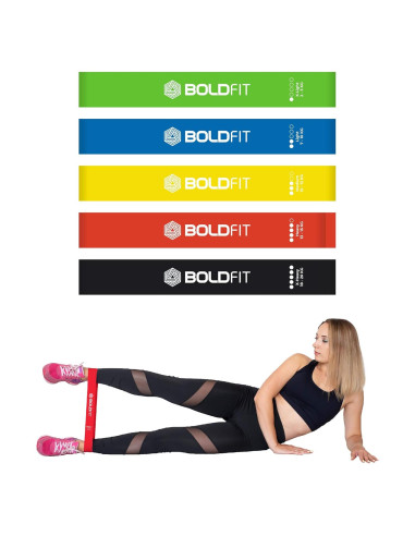Conjunto de Bandas de Resistencia Boldfit RMiniloopB - 5 Niveles