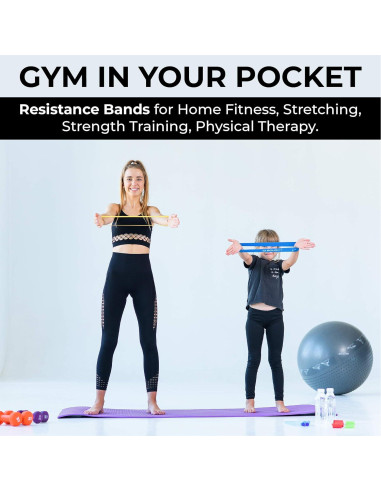 Conjunto de Bandas de Resistencia Boldfit RMiniloopB - 5 Niveles