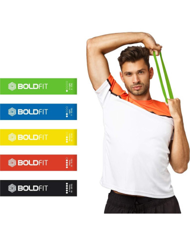 Conjunto de Bandas de Resistencia Boldfit RMiniloopB - 5 Niveles