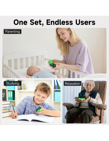 Bolas Magnéticas Antiestrés 8 PCS Verde VISREFUR - Juguete Sensorial