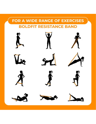 Conjunto de Bandas de Resistencia Boldfit RMiniloopB - 5 Niveles