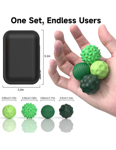 Bolas Magnéticas Antiestrés 8 PCS Verde VISREFUR - Juguete Sensorial